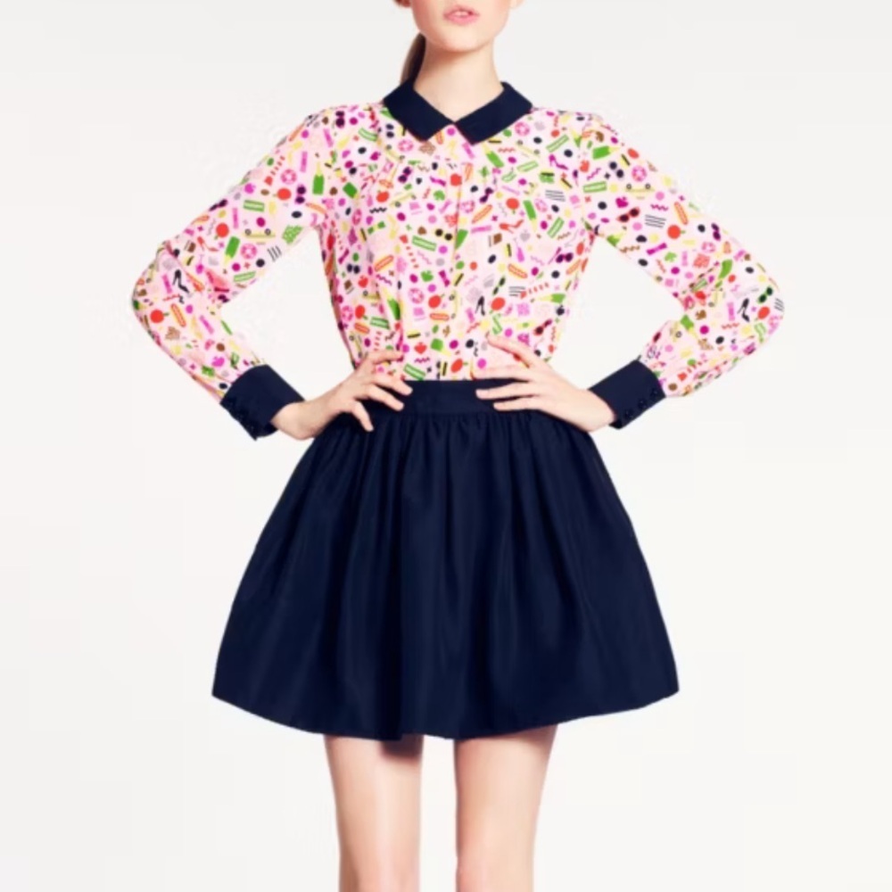 Kate Spade New York x Darcel Shelley NYC Silk Blouse - Picture 2 of 12